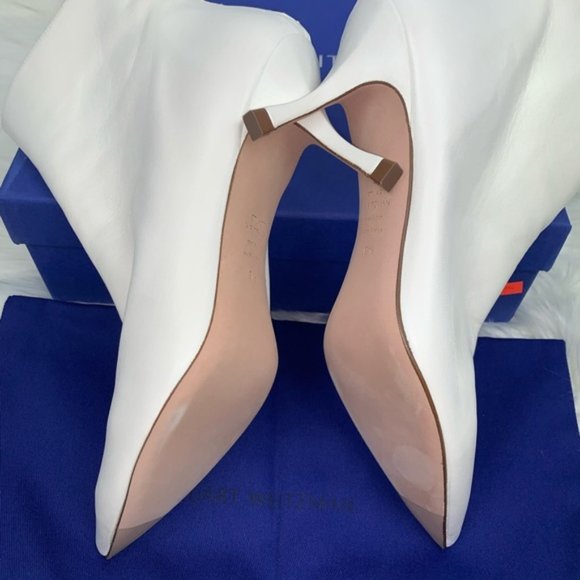 Stuart weitzman juniper women booties white 7 - Picture 5 of 10